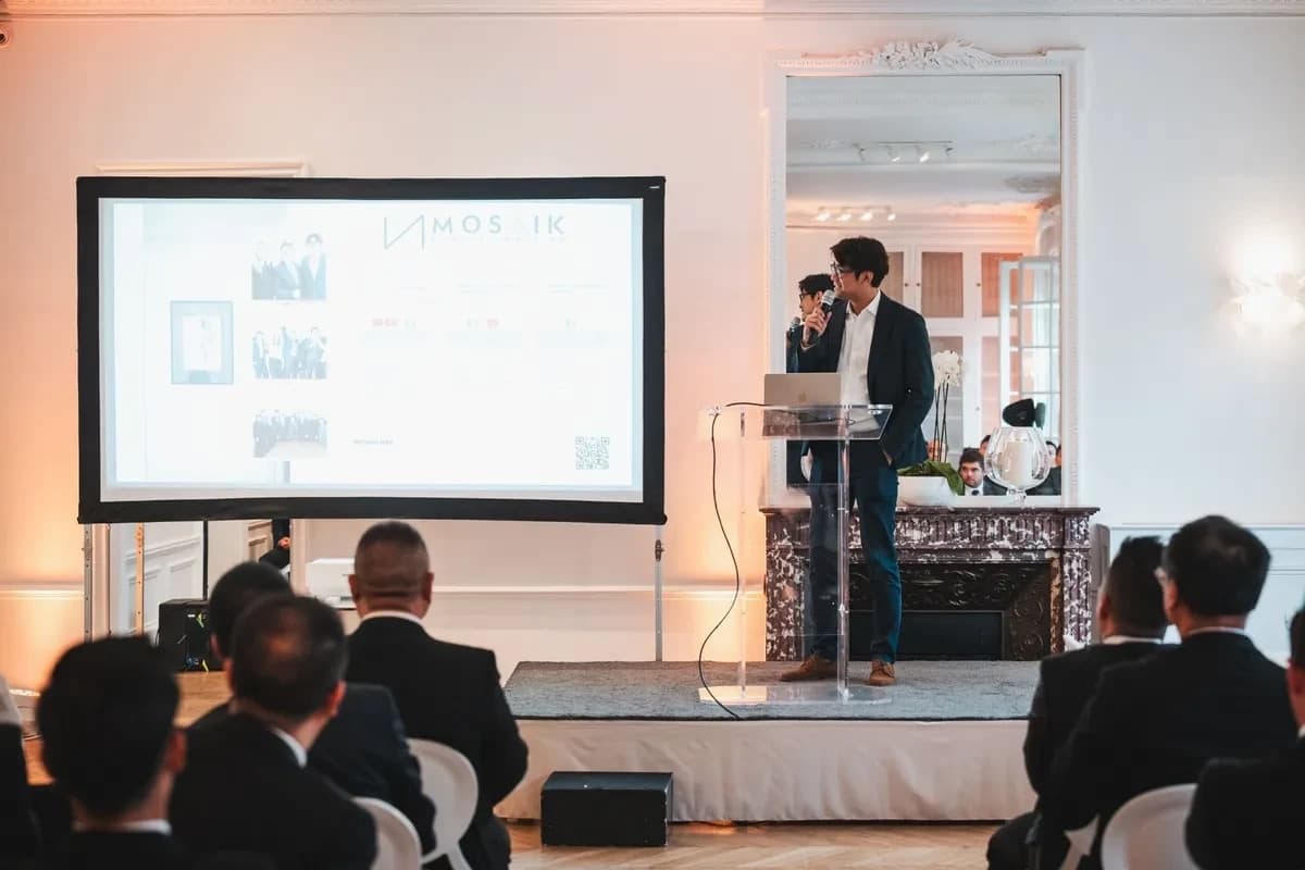 Présentation du cabinet MOSAIK lors d’un événement