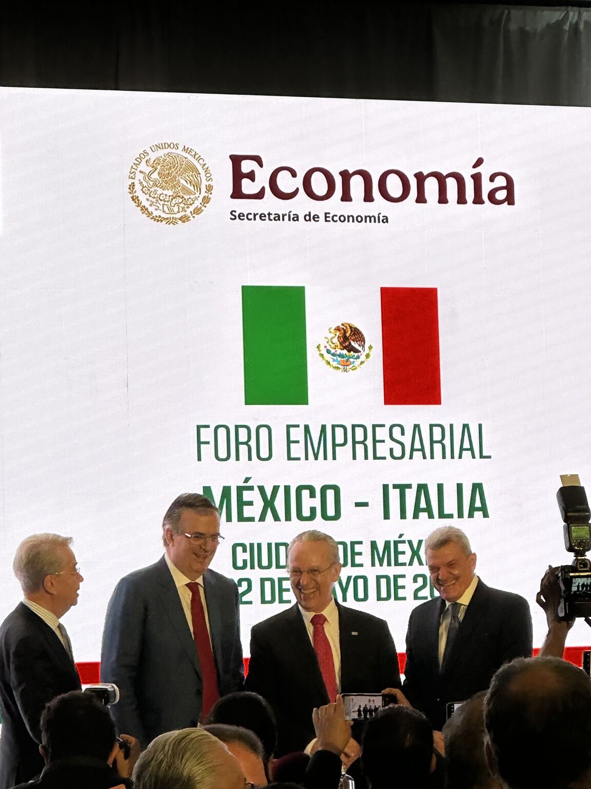 Le forum d’affaires Mexique-Italie, à Mexico, le 22 mai 2025