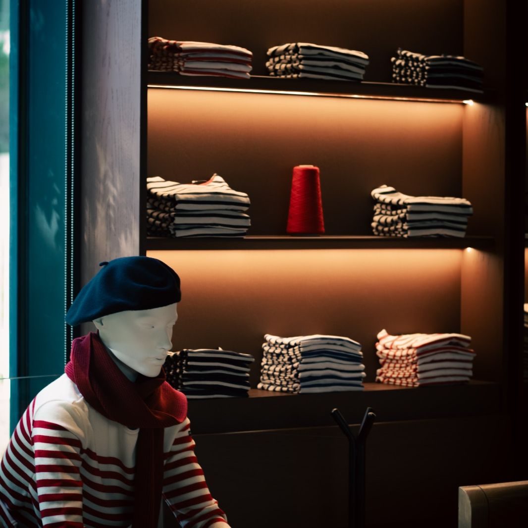 SAINT JAMES collections on display in the Mexico City pop-up store
