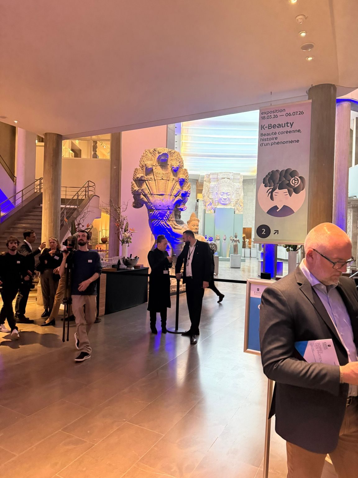 The Musée Guimet exhibition rooms open to guests