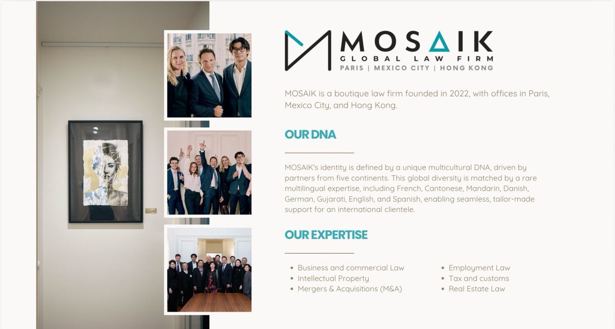Présentation du cabinet MOSAIK lors du webinaire