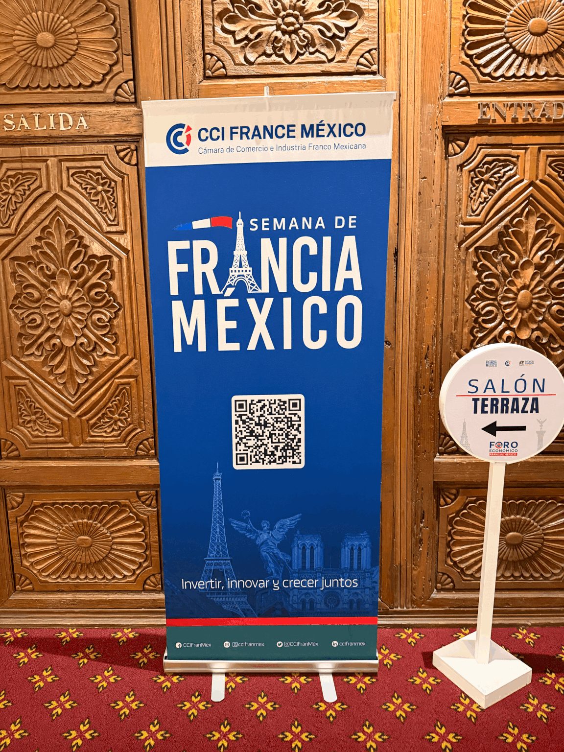 Kakémono de la Semaine de la France au Mexique, CCI France Mexique
